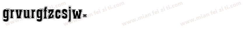 grvurg fzcsjw字体转换